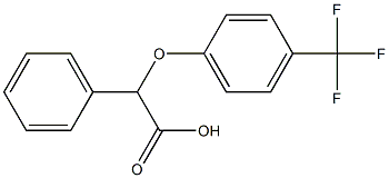 2-phenyl-2-[4-(trifluoromethyl)phenoxy]acetic acid Struktur