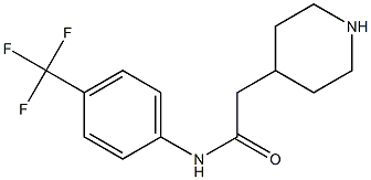 2-piperidin-4-yl-N-[4-(trifluoromethyl)phenyl]acetamide|