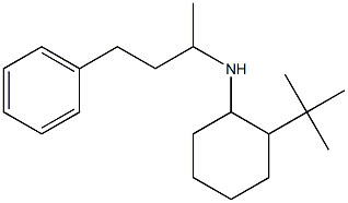 2-tert-butyl-N-(4-phenylbutan-2-yl)cyclohexan-1-amine 化学構造式