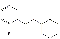 2-tert-butyl-N-[(2-fluorophenyl)methyl]cyclohexan-1-amine,,结构式