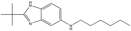 2-tert-butyl-N-hexyl-1H-1,3-benzodiazol-5-amine Structure