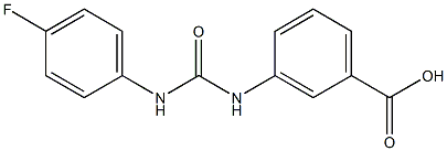 3-({[(4-fluorophenyl)amino]carbonyl}amino)benzoic acid