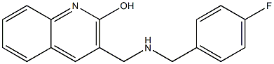 3-({[(4-fluorophenyl)methyl]amino}methyl)quinolin-2-ol Structure