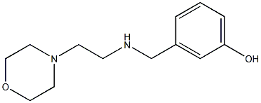 3-({[2-(morpholin-4-yl)ethyl]amino}methyl)phenol 结构式