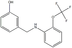 3-({[2-(trifluoromethoxy)phenyl]amino}methyl)phenol