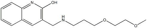 3-({[3-(2-methoxyethoxy)propyl]amino}methyl)quinolin-2-ol Struktur