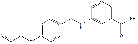 3-({[4-(prop-2-en-1-yloxy)phenyl]methyl}amino)benzamide|