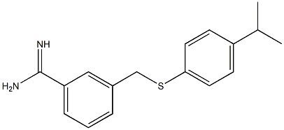 3-({[4-(propan-2-yl)phenyl]sulfanyl}methyl)benzene-1-carboximidamide|