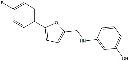 3-({[5-(4-fluorophenyl)furan-2-yl]methyl}amino)phenol Struktur