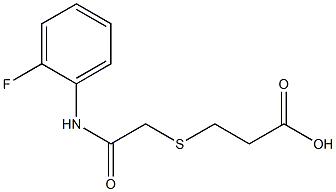 3-({2-[(2-fluorophenyl)amino]-2-oxoethyl}thio)propanoic acid