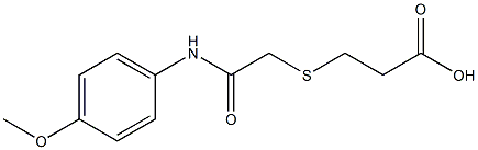 3-({2-[(4-methoxyphenyl)amino]-2-oxoethyl}thio)propanoic acid Struktur