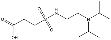 3-({2-[bis(propan-2-yl)amino]ethyl}sulfamoyl)propanoic acid 结构式