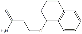 3-(1,2,3,4-tetrahydronaphthalen-1-yloxy)propanethioamide Structure