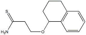 3-(1,2,3,4-tetrahydronaphthalen-1-yloxy)propanethioamide,,结构式