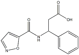 3-(1,2-oxazol-5-ylformamido)-3-phenylpropanoic acid,,结构式