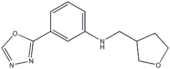 3-(1,3,4-oxadiazol-2-yl)-N-(oxolan-3-ylmethyl)aniline Structure