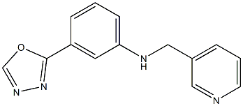 3-(1,3,4-oxadiazol-2-yl)-N-(pyridin-3-ylmethyl)aniline Structure