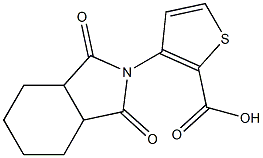 3-(1,3-dioxooctahydro-2H-isoindol-2-yl)thiophene-2-carboxylic acid Structure