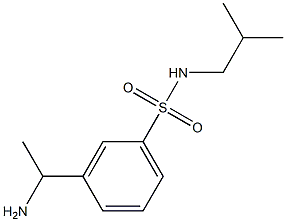 3-(1-aminoethyl)-N-(2-methylpropyl)benzene-1-sulfonamide