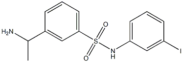 3-(1-aminoethyl)-N-(3-iodophenyl)benzene-1-sulfonamide