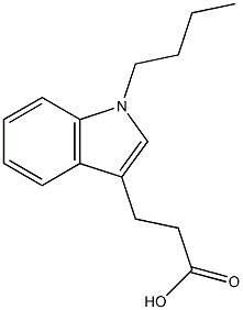 3-(1-butyl-1H-indol-3-yl)propanoic acid Structure