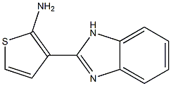 3-(1H-1,3-benzodiazol-2-yl)thiophen-2-amine Struktur