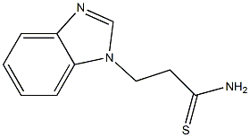 3-(1H-benzimidazol-1-yl)propanethioamide Structure