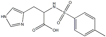 3-(1H-imidazol-4-yl)-2-[(4-methylbenzene)sulfonamido]propanoic acid Struktur