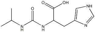 3-(1H-imidazol-4-yl)-2-[(propan-2-ylcarbamoyl)amino]propanoic acid Struktur