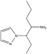 3-(1H-pyrazol-1-yl)heptan-4-amine Struktur