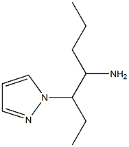 3-(1H-pyrazol-1-yl)heptan-4-amine 化学構造式