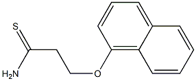 3-(1-naphthyloxy)propanethioamide 结构式
