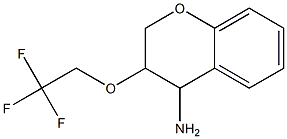 3-(2,2,2-trifluoroethoxy)-3,4-dihydro-2H-1-benzopyran-4-amine|