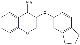 3-(2,3-dihydro-1H-inden-5-yloxy)-3,4-dihydro-2H-1-benzopyran-4-amine