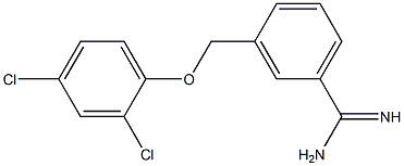 3-(2,4-dichlorophenoxymethyl)benzene-1-carboximidamide Structure