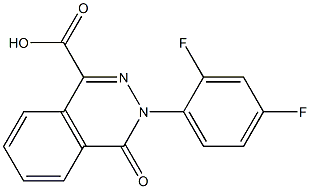 3-(2,4-difluorophenyl)-4-oxo-3,4-dihydrophthalazine-1-carboxylic acid Structure