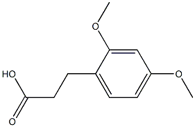 3-(2,4-dimethoxyphenyl)propanoic acid 结构式