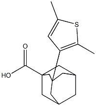 3-(2,5-dimethylthien-3-yl)adamantane-1-carboxylic acid Structure