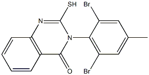 3-(2,6-dibromo-4-methylphenyl)-2-sulfanyl-3,4-dihydroquinazolin-4-one Structure