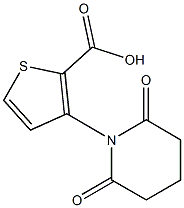 3-(2,6-dioxopiperidin-1-yl)thiophene-2-carboxylic acid,,结构式