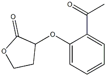 3-(2-acetylphenoxy)oxolan-2-one Structure