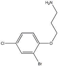 3-(2-bromo-4-chlorophenoxy)propan-1-amine 化学構造式