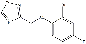 3-(2-bromo-4-fluorophenoxymethyl)-1,2,4-oxadiazole Struktur