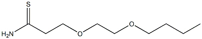 3-(2-butoxyethoxy)propanethioamide Structure