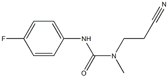 3-(2-cyanoethyl)-1-(4-fluorophenyl)-3-methylurea Structure