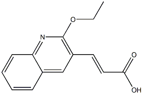 3-(2-ethoxyquinolin-3-yl)prop-2-enoic acid Structure