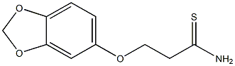 3-(2H-1,3-benzodioxol-5-yloxy)propanethioamide,,结构式