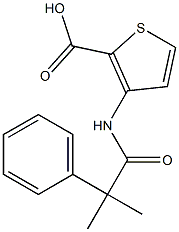 3-(2-methyl-2-phenylpropanamido)thiophene-2-carboxylic acid