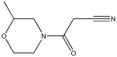 3-(2-methylmorpholin-4-yl)-3-oxopropanenitrile 结构式