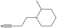 3-(2-methylpiperidin-1-yl)propanenitrile Structure